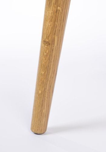 ZUIVER Barbier sidebord, m. 1 skyvedr - naturlig eikefiner og eik (45x45)