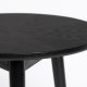 WHITE LABEL LIVING Fabio sidebord, rundt - svart eikefiner og eiketre (50)