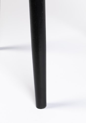 WHITE LABEL LIVING Fabio sidebord, rundt - svart eikefiner og eiketre (50)