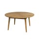 WHITE LABEL LIVING Fabio salongbord, rundt - naturlig eikefiner og eiketre (80)