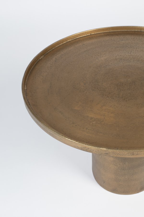 WHITE LABEL LIVING Mason salongbord, rundt - antikk messing aluminium/metall (60)