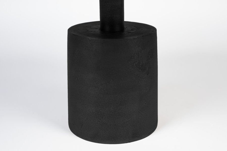 WHITE LABEL LIVING Mason salongbord, rundt - svart aluminium/metall (60)