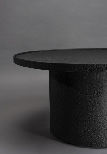 DUTCHBONE Winston salongbord, rundt - svart metall og tre (70)