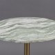DUTCHBONE Salerno sidebord S, rundt - grnn marmor og gullstl (30)
