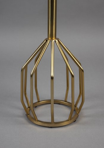 DUTCHBONE Salerno sidebord S, rundt - grnn marmor og gullstl (30)