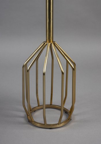 DUTCHBONE Salerno sidebord M, rundt - grnn marmor og gullstl (25)