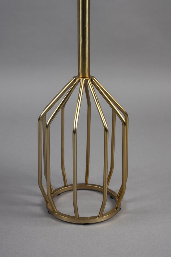 DUTCHBONE Salerno sidebord M, rundt - grnn marmor og gullstl (25)