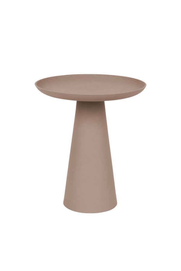 WHITE LABEL LIVING Ringar Stort sidebord, rundt - rosa metall (39,5)