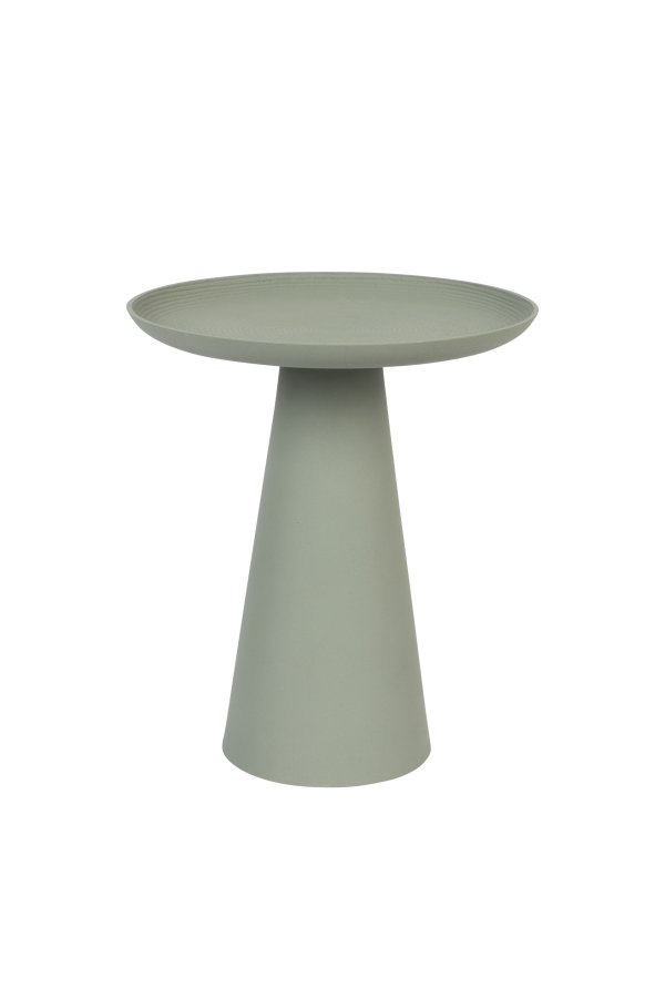 WHITE LABEL LIVING Ringar Stort sidebord, rundt - grnt metall (39,5)