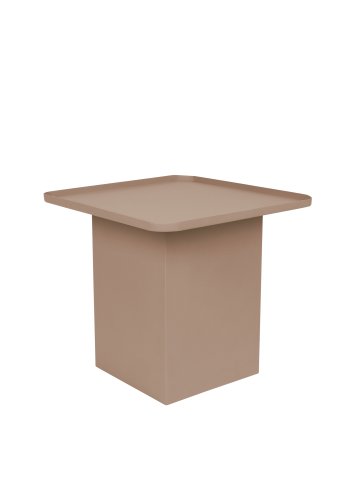 WHITE LABEL LIVING Sverre Firkantet sidebord, firkantet - rosa metall (44x44)