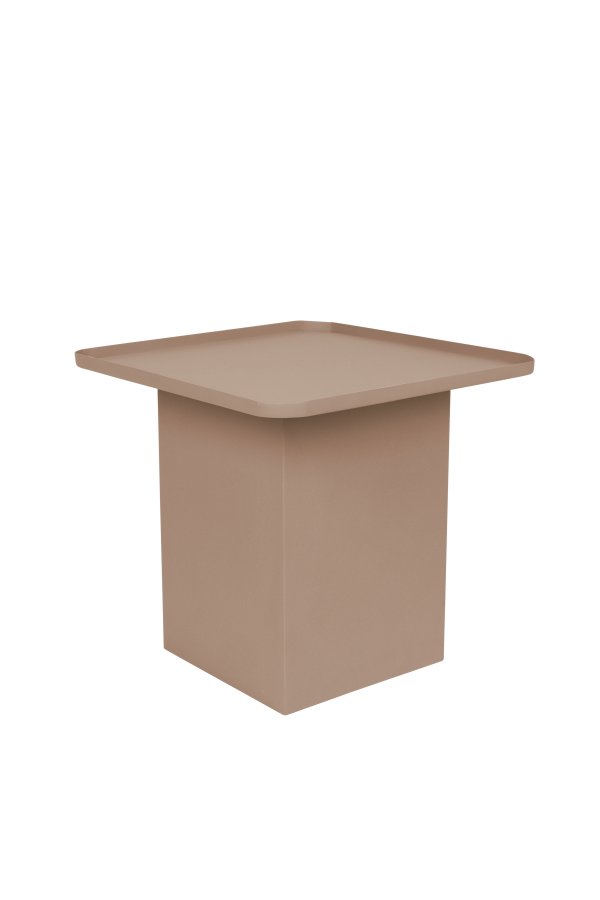 WHITE LABEL LIVING Sverre Firkantet sidebord, firkantet - rosa metall (44x44)