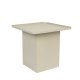 WHITE LABEL LIVING Sverre Square sidebord, firkantet - elfenben metall (44x44)