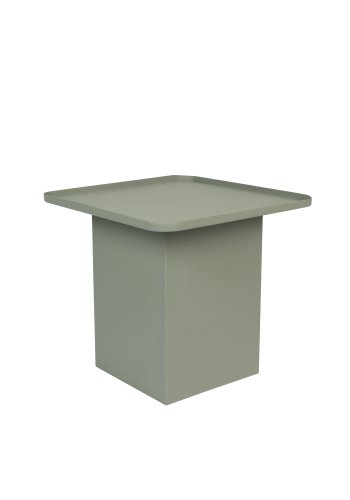 WHITE LABEL LIVING Sverre Square sidebord, firkantet - grnt metall (44x44)