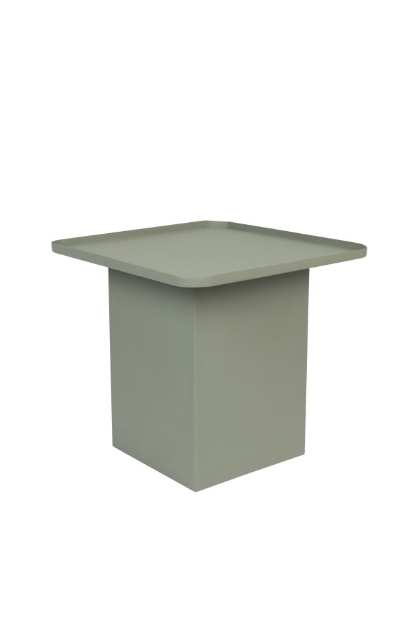 WHITE LABEL LIVING Sverre Square sidebord, firkantet - grnt metall (44x44)