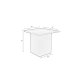 WHITE LABEL LIVING Sverre Square sidebord, firkantet - grnt metall (44x44)