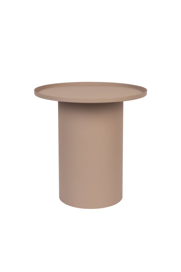 WHITE LABEL LIVING Sverre sidebord, rundt - rosa metall (45,5)