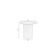 WHITE LABEL LIVING Sverre sidebord, rundt - rosa metall (45,5)