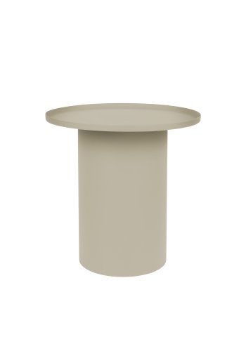 WHITE LABEL LIVING Sverre sidebord, rundt - elfenben metall (45,5)