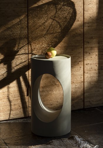 DUTCHBONE Sai sidebord, rundt - sandjern (30)