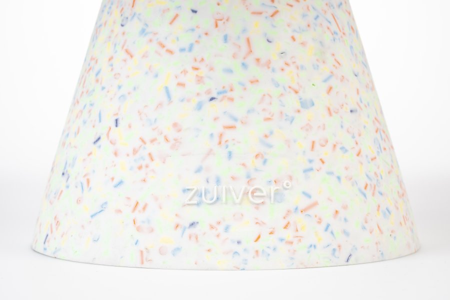 ZUIVER Victoria salongbord, rundt - flerfarget resirkulert terrazzo (50)