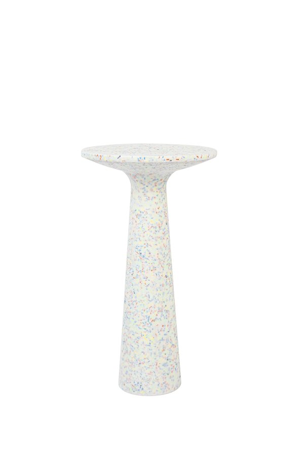 ZUIVER Victoria sidebord S, rundt - flerfarget resirkulert terrazzo (30)