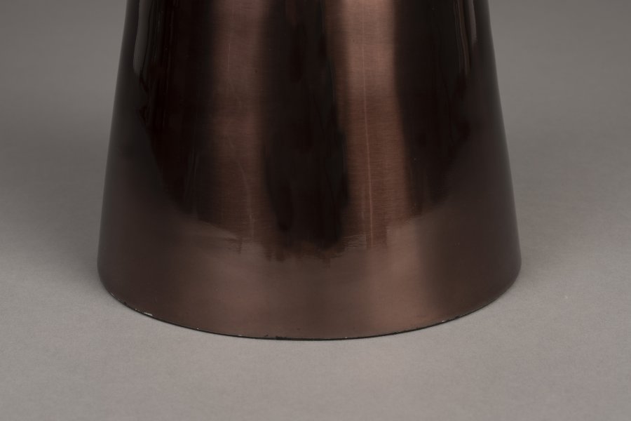 DUTCHBONE Mount sidebord S, rundt - brun marmor og brun aluminium (25)