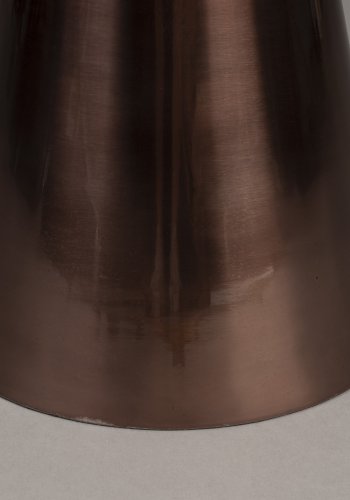 DUTCHBONE Mount Beistelltisch M, rund – brauner Marmor und braunes Aluminium (32,5)