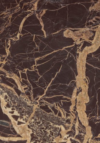 DUTCHBONE Mount Beistelltisch M, rund – brauner Marmor und braunes Aluminium (32,5)