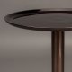 DUTCHBONE Bag sidebord, rundt - brun marmor og brun aluminium (25)
