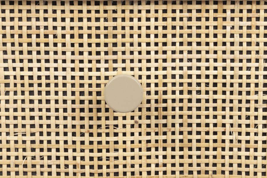 WHITE LABEL LIVING Amaya sidebord, m. 1 skuff - beige tre og metall (48x38)