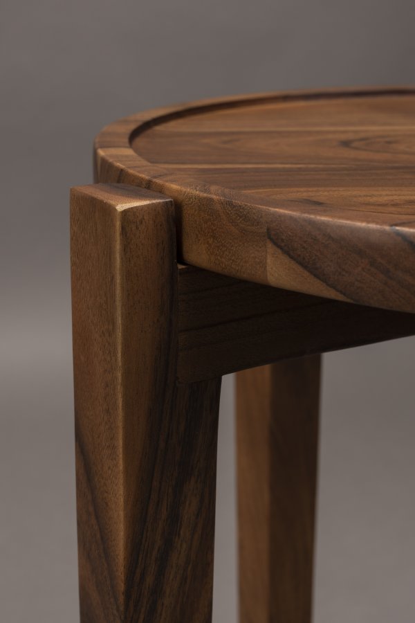 DUTCHBONE Shane brettbord, rundt - valnttfarget tre (40)