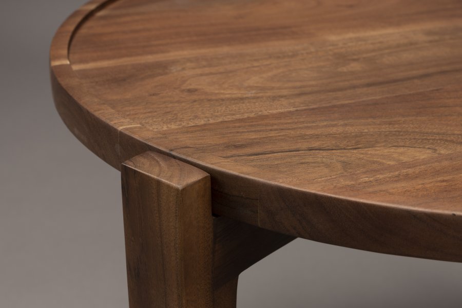 DUTCHBONE Shane brettbord, rundt - valnttfarget tre (59)