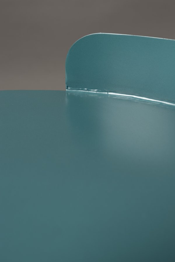 DUTCHBONE Navagio sidebord, m. 1 hylle, rund - bltt metall (31)