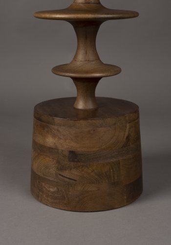 DUTCHBONE Cath Beistelltisch, rund – walnussfarbenes Mangoholz (46)