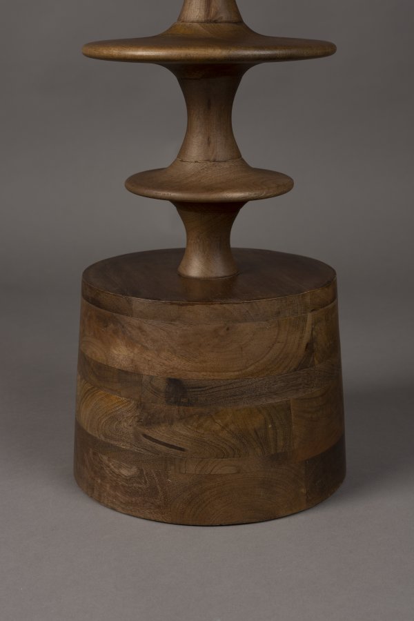 DUTCHBONE Cath Beistelltisch, rund – walnussfarbenes Mangoholz (46)