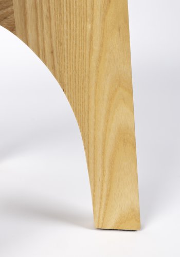 ZUIVER Kobe sidebord, rundt - glass og naturlig ask (45)