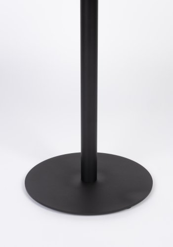 WHITE LABEL LIVING Yuri S sidebord, rundt - svart eikefiner og svart jern (40)