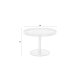 WHITE LABEL LIVING Yuri M sidebord, rundt - naturlig eikefiner og svart jern (56)