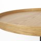 WHITE LABEL LIVING Yuri L sidebord, rundt - naturlig eikefiner og svart jern (70)