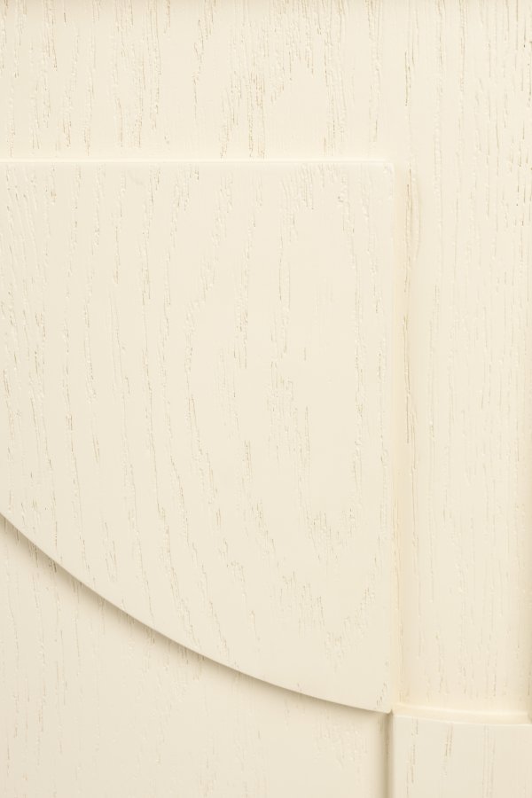 ZUIVER Faces sidebord, m. 1 dr og 1 hylle - beige eik og jern (45x35)