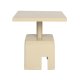 ZUIVER Chubby sidebord, firkantet - beige jern (40x40)