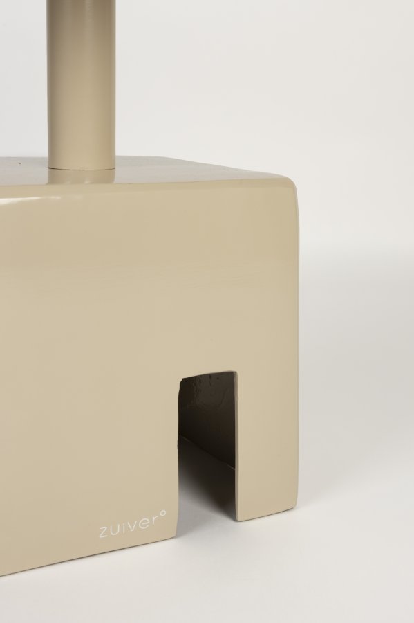 ZUIVER Chubby sidebord, firkantet - beige jern (40x40)