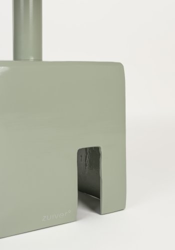 ZUIVER Chubby sidebord, firkantet - steingrnt jern (40x40)