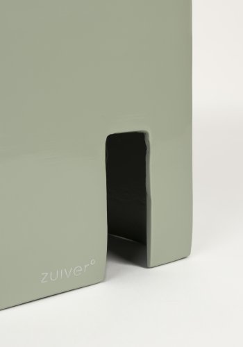 ZUIVER Chubby sidebord, firkantet - steingrnt jern (40x40)