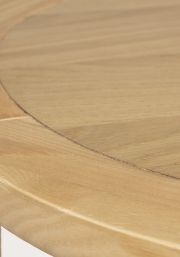ZUIVER Storm salongbord, rundt - naturlig eikefiner og asketre (60)
