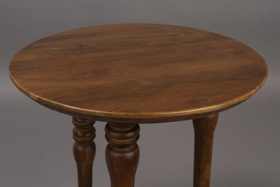 DUTCHBONE Cove Beistelltisch, rund – braunes Mangoholz (50)
