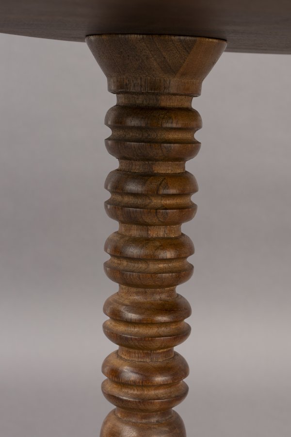 DUTCHBONE Cove Beistelltisch, rund – braunes Mangoholz (50)