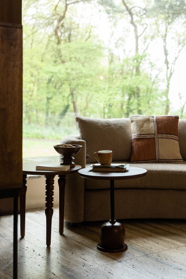 DUTCHBONE Cove Beistelltisch, rund – braunes Mangoholz (50)