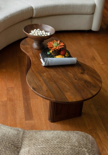 DUTCHBONE Tilon salongbord - valnttfarget mangotre (110x60)