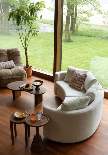 DUTCHBONE Tilon salongbord - valnttfarget mangotre (110x60)